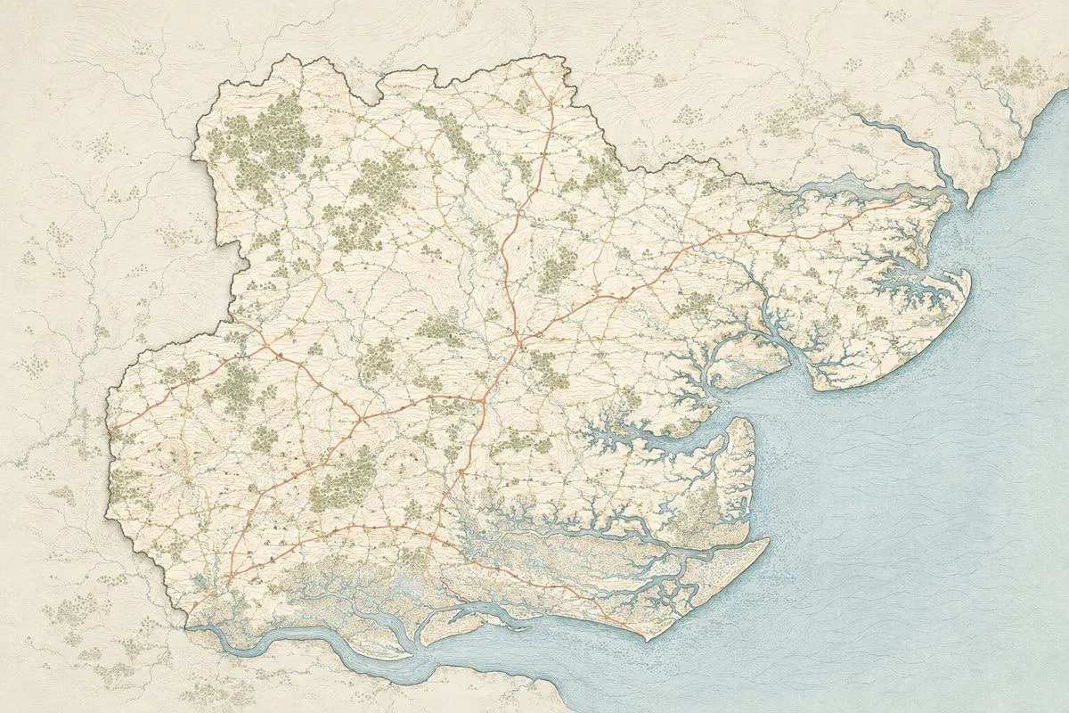 Map of Essex